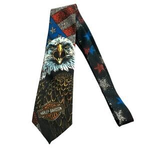 Harley Davidson Ralph Marlin Eagle Tie‎ 90s